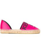 Kenzo Kenzo Paris Espadrilles, Women's, Size: 39, Pink/purple, Cotton/jute/rubber/leather