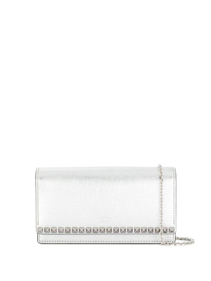 Valentino Valentino Garavani Rockstud Chain Bag - Silver