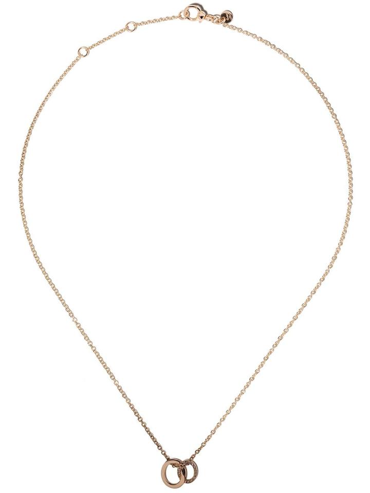 Pomellato 18kt Rose Gold Brera Brown Diamond Pendant Necklace