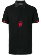 Philipp Plein Skull Logo Polo Shirt - Black