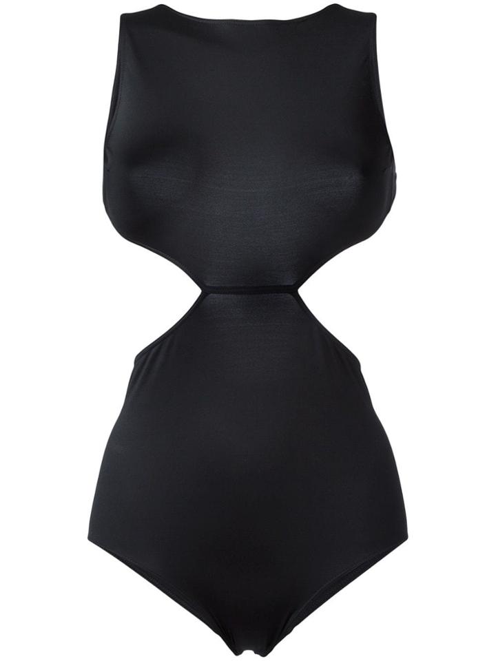 Rick Owens Cut-out One Piece Swimsuit - Black