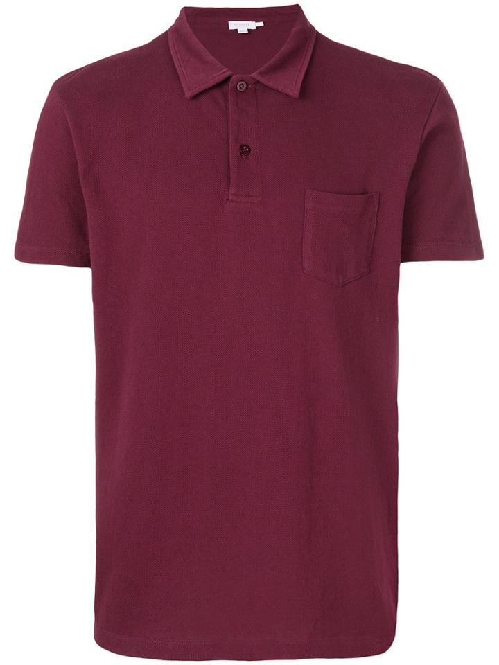 Sunspel Riviera Polo Shirt - Red