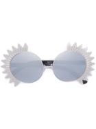 Linda Farrow - Sun Sunglasses - Women - Acetate - One Size, Women's, Grey, Acetate