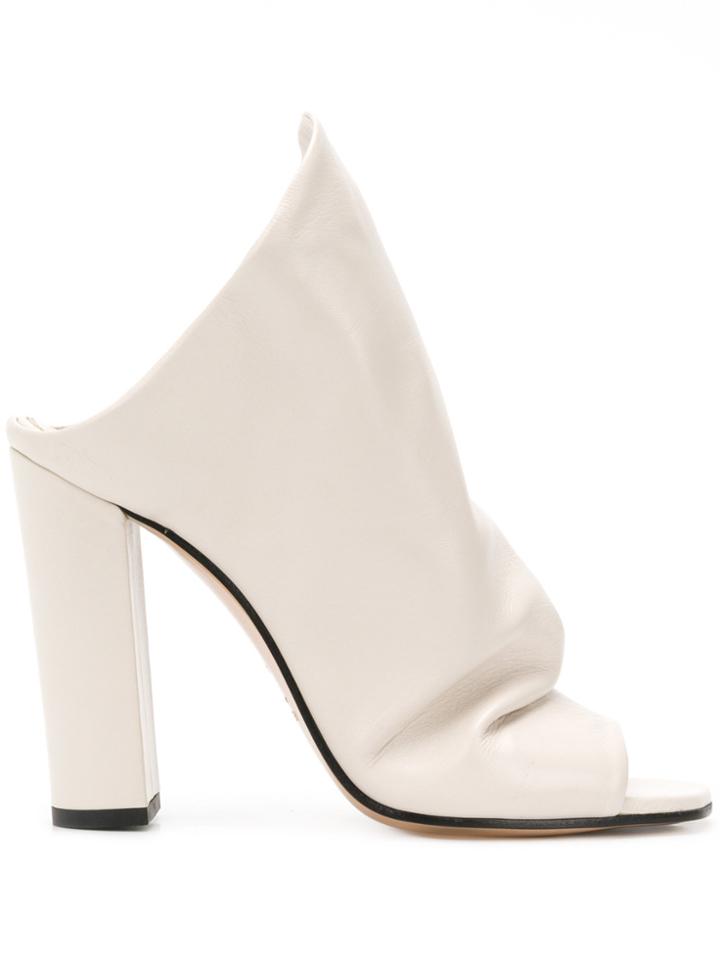 Marc Ellis Asymmetric Mules - White