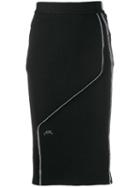 A-cold-wall* Fitted Logo Midi Skirt - Black