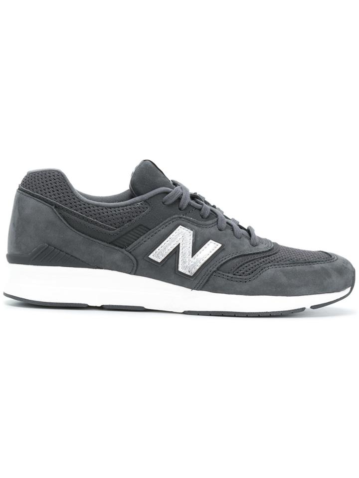 New Balance Logo Lace-up Sneakers - Grey
