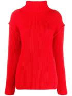 Tory Burch Funnel Neck Sweater - Red