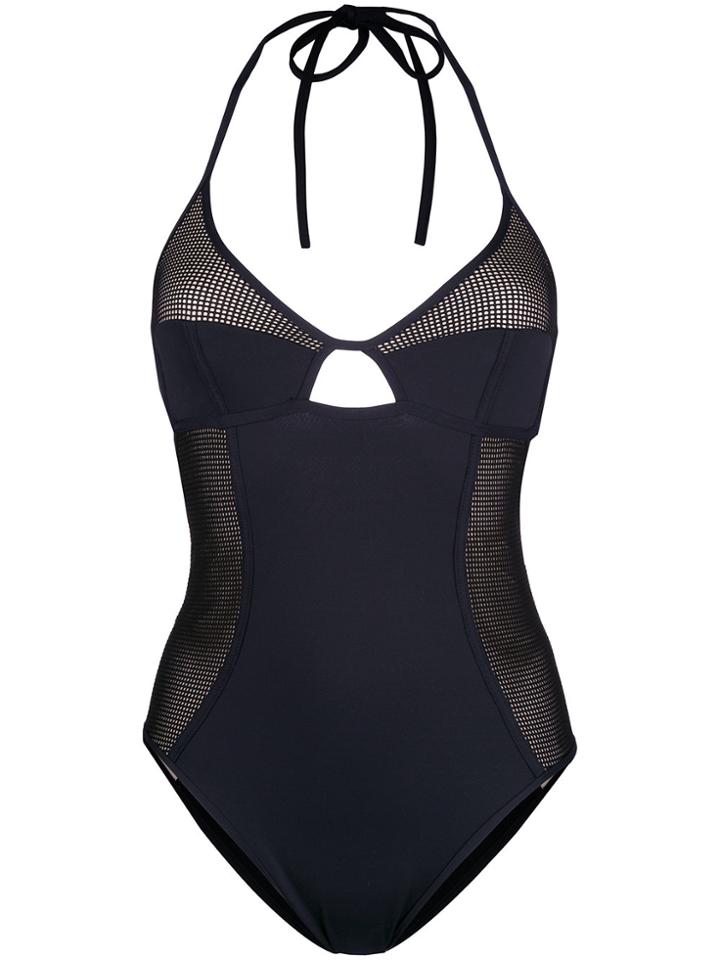 Dsquared2 Mesh Panel Cut Out Swimsuit - Black