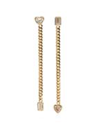 Mindi Mond 18kt Gold Fancy Cut Chain Earrings - Metallic