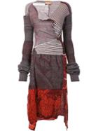 Andreas Kronthaler For Vivienne Westwood Patchwork Dress, Adult Unisex, Size: I, Orange, Silk/cotton/acrylic/virgin Wool
