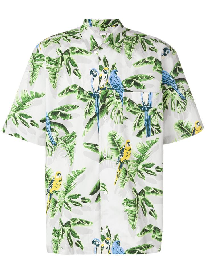 Stella Mccartney Leaf Print Short-sleeved Shirt - White