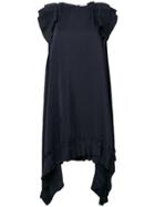 P.a.r.o.s.h. Pintuck Shoulder Dress - Blue