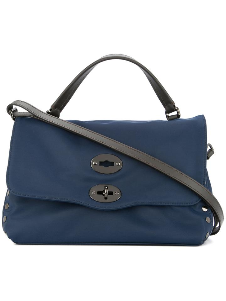 Zanellato Foldover Shoulder Bag - Blue