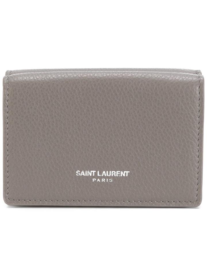 Saint Laurent Paris Petite Wallet - Grey