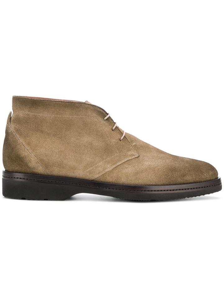 Santoni Lace-up Derby Shoes - Green
