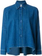 Mm6 Maison Margiela Boxy Denim Shirt - Blue