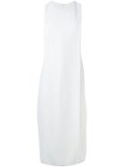 Strateas Carlucci Womb Mid Length Column Dress, Women's, Size: Medium, Nude/neutrals, Wool