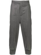 Neil Barrett Pinstriped Tailored Cropped Trousers - Unavailable