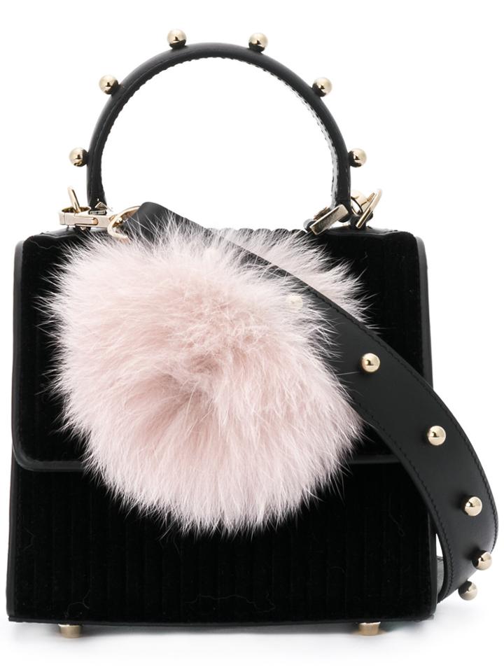 Les Petits Joueurs Small Alex Bunny Shoulder Bag - Black