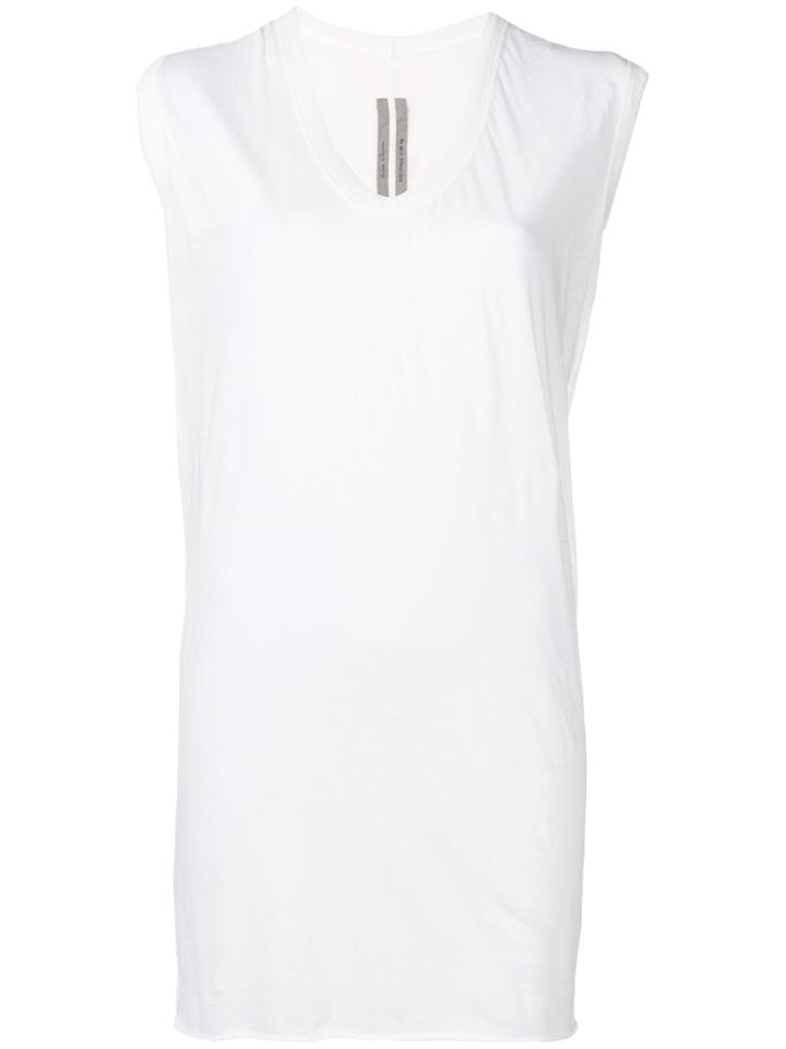 Rick Owens V-neck Tank - White