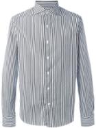 Gabriele Pasini Striped Shirt, Men's, Size: 41, Black, Cotton