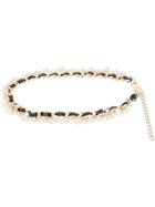 Edward Achour Paris Chain And Pearl Belt - Metallic