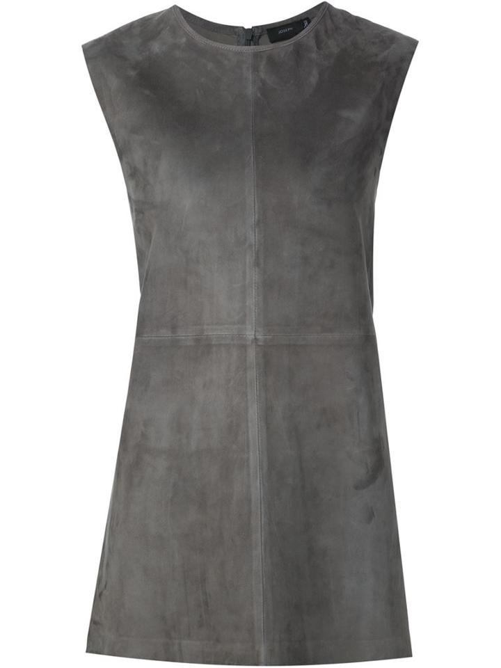 Joseph Suede Tank Top, Women's, Size: 8, Grey, Suede