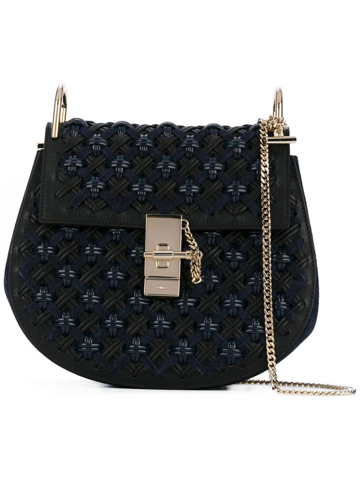 Chloé - Drew Shoulder Bag - Women - Leather/polyurethane - One Size, Blue, Leather/polyurethane