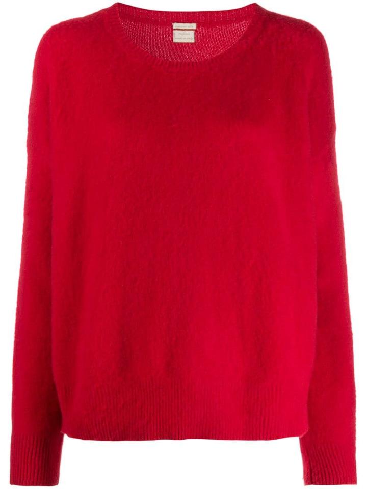 Massimo Alba Draped Cashmere Jumper - Red