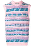 Acne Studios Jacquard Knitted Vest - Pink