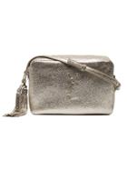 Saint Laurent Gold Leather Monogram Lou Camera Bag - Metallic