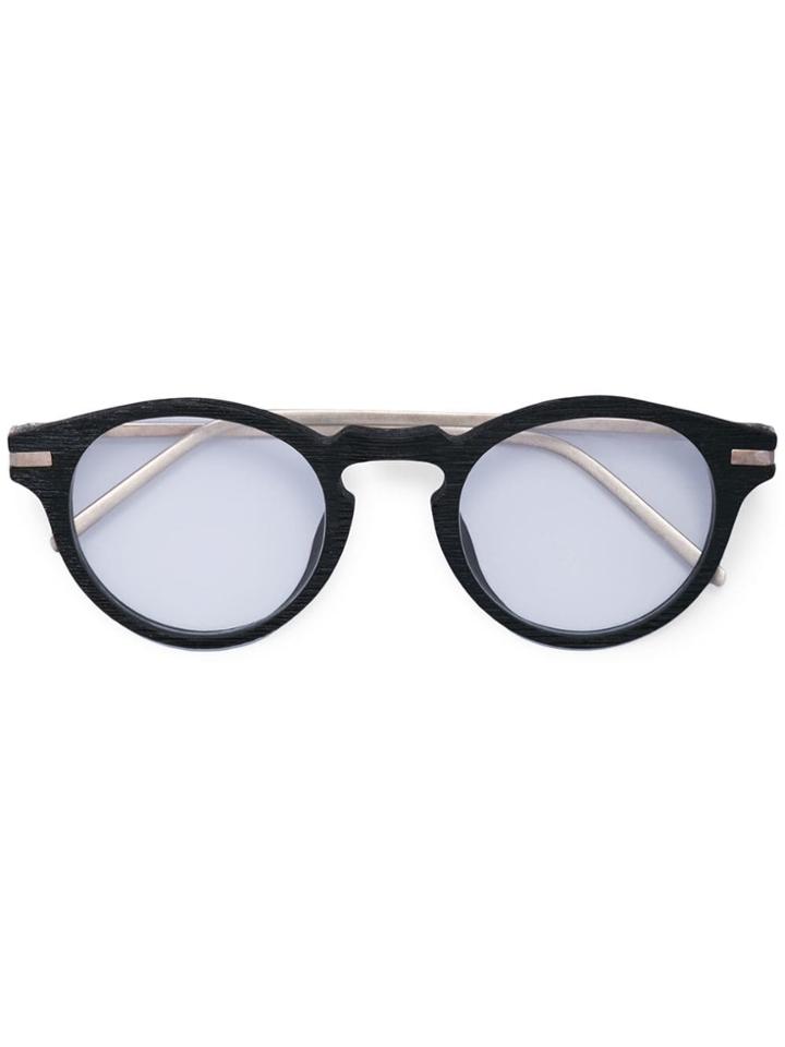 Taichi Murakami Round Frame Glasses - Black