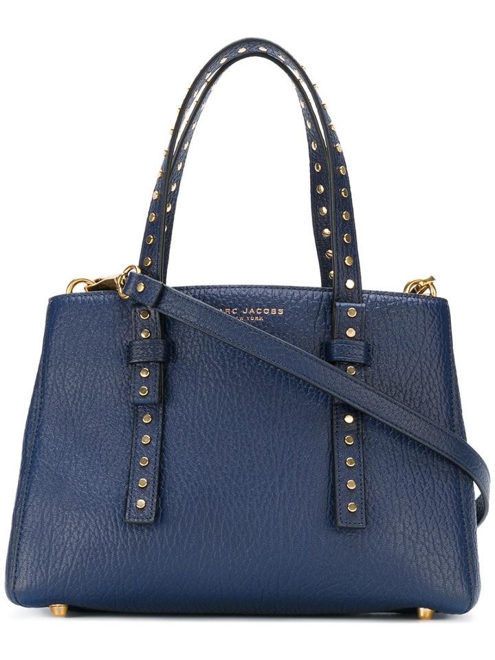Marc Jacobs - 'mini T' Tote Bag - Women - Lamb Skin/metal - One Size, Blue, Lamb Skin/metal