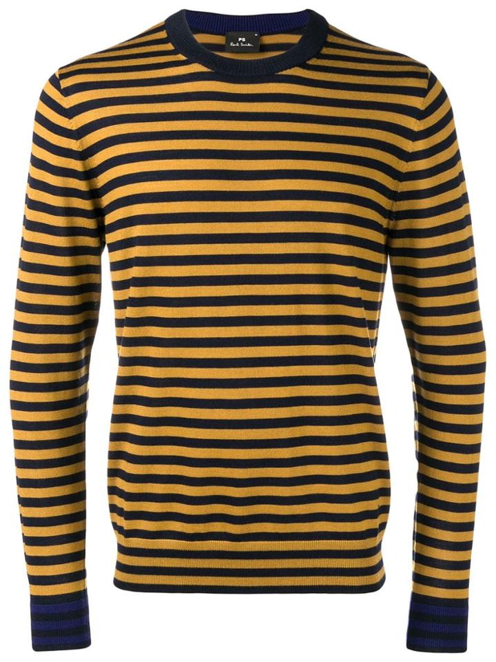 Ps By Paul Smith Striped Knitted Sweatshirt - Yellow