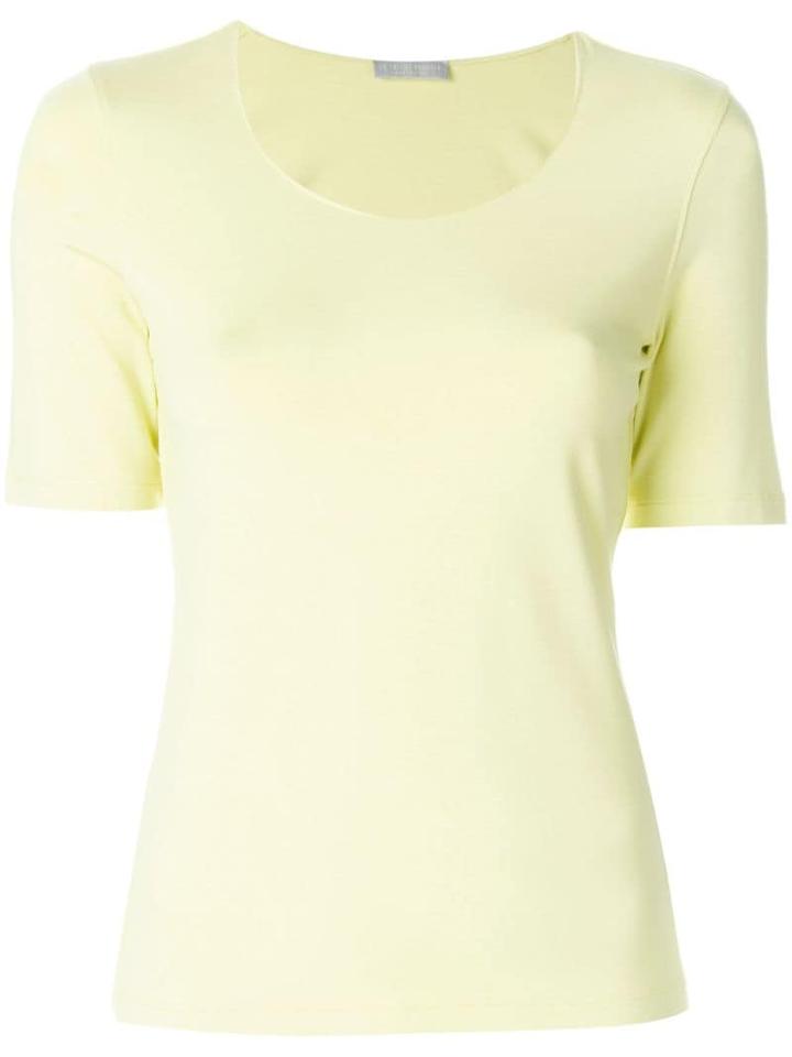 Le Tricot Perugia Basic T-shirt - Yellow