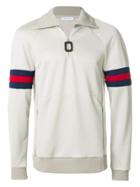 Jw Anderson High Neck Half-zip Jumper - Nude & Neutrals