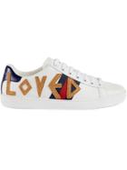 Gucci Ace Embroidered Sneakers - White