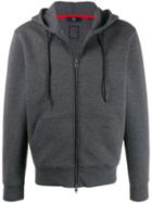 Fay Embroidered Logo Hoodie - Grey