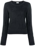 Saint Laurent Star Intarsia Jumper - Black