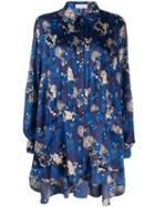 Faith Connexion Multi-print Longline Shirt - Blue
