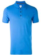 Armani Collezioni - Short Sleeve Polo Shirt - Men - Cotton/spandex/elastane - S, Blue, Cotton/spandex/elastane