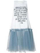 Scrambled Ego Printed T-shirt Dress - White