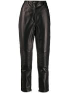 Etro Biker Style Cropped Trousers - Black