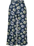 Guild Prime Printed Cropped Trousers - Black