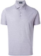 Zanone Classic Polo Shirt, Men's, Size: 52, Grey, Cotton
