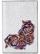 Demanumea Floral Print Wallet - Metallic