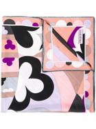 Emilio Pucci Small Square Printed Scarf - Multicolour