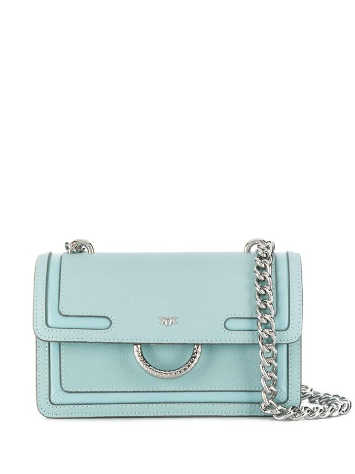 Pinko Ring Detailed Crossbody - Blue