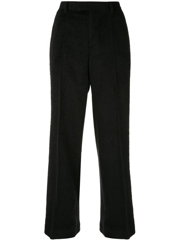 Undercover Furry Wide Leg Trousers - Black