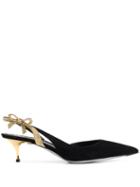 René Caovilla Fiocchina Slingback Pumps - Black